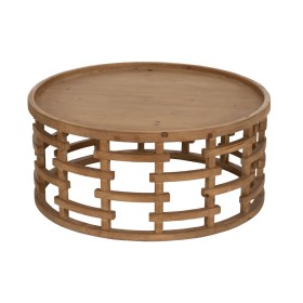 Mesa de Centro Natural 80 x 80 x 36 cm de BigBuy Home, Jogos de móveis - Ref: S8806801, Preço: 260,49 €, Desconto: %