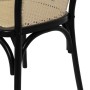 Silla de Comedor Negro Natural 56 X 58 X 77 CM | Tienda24 - Global Online Shop Tienda24.eu