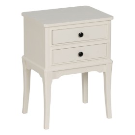 Nightstand ORIENTE White MDF Wood 50 x 40 x 66 cm | Tienda24 - Global Online Shop Tienda24.eu