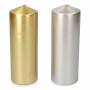 Candle Golden Silver Ø 7 x 20 cm 1 Unit | Tienda24 Tienda24.eu