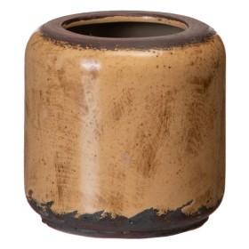 Planter Brown Ceramic 11,5 x 11,5 x 11,5 cm by BigBuy Home, Cachepots - Ref: S8806850, Price: 5,23 €, Discount: %