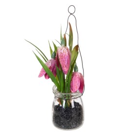 Plante décorative Polyester Polyéthylène Fer 7 x 7 x 20 cm de BigBuy Home, Plantes artificielles - Réf : S8806857, Prix : 4,5...