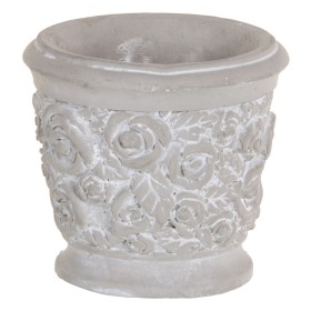 Blumentopf Grau Zement 17,5 x 17,5 x 16,5 cm | Tienda24 - Global Online Shop Tienda24.eu