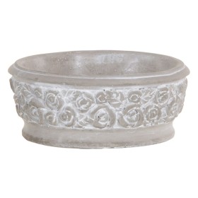 Macetero Gris Cemento 17 x 17 x 7 cm de BigBuy Garden, Maceteros - Ref: S8806864, Precio: 4,24 €, Descuento: %