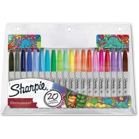 Conjunto de Canetas de Feltro Sharpie 2061128 Multicolor 20 Peças de Sharpie, Marcadores permanentes - Ref: M0316302, Preço: ...