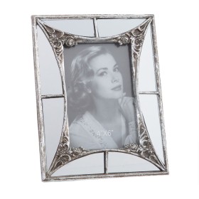 Cadre photo Argenté Verre Polyrésine 10 x 15 cm 17 X 2,1 X 22 CM de BigBuy Home, Cadres muraux et de table - Réf : S8806878, ...