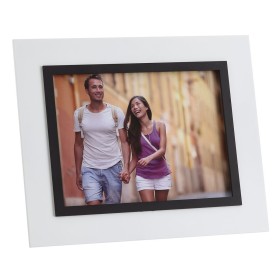 Fotorahmen Weiß Schwarz Kristall polystyrol 20 x 15 cm 15 x 20 cm 27 X 1,5 X 22 CM von BigBuy Home, Wand- und Tischrahmen - R...