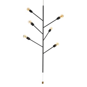 Deckenlampe DKD Home Decor Braun Schwarz Holz Metall 220 V 50 W (50 x 50 x 130 cm) | Tienda24 - Global Online Shop Tienda24.eu