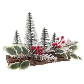 Sapin de Noël Marron 5 x 49,5 x 26 cm Argenté Bois | Tienda24 - Global Online Shop Tienda24.eu