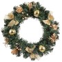 Advent wreathe Gold Green PVC Pineapples 40 x 40 x 7 cm | Tienda24 - Global Online Shop Tienda24.eu