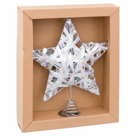 Étoile de Noël Argenté Métal 25 x 5,5 x 30 cm de BigBuy Home, Noël - Réf : S8806972, Prix : 12,63 €, Remise : %