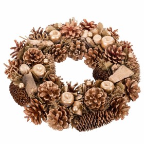 Advent wreathe Foam Pineapples 36 x 9 x 36 cm by BigBuy Home, Christmas - Ref: S8806989, Price: 16,69 €, Discount: %