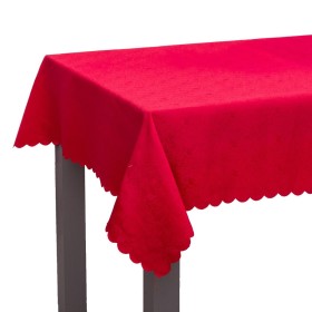 Tischdecke Rot Polyester 150 x 220 cm von BigBuy Home, Party-Zubehör - Ref: S8806990, Preis: 17,12 €, Rabatt: %