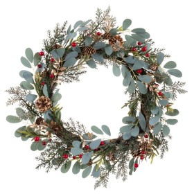 Couronne de Noël Multicouleur Plastique 55 x 7 x 55 cm de BigBuy Home, Noël - Réf : S8807031, Prix : 42,40 €, Remise : %