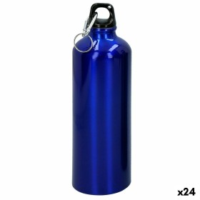 Botella de Agua Aktive 750 ml Mosquetón Aluminio 7 x 25 x 7 cm (24 Unidades) de Aktive, Cantimploras y botellas de agua - Ref...