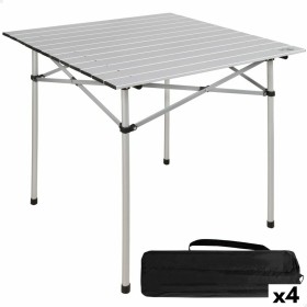 Folding Table Aktive Silver Aluminium 70 x 70 x 70 cm (4 Units) by Aktive, Tables - Ref: S8901001, Price: 134,62 €, Discount: %