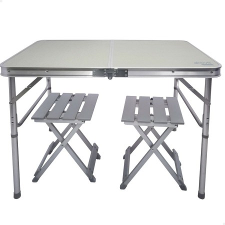 Conjunto de mesa com 2 cadeiras Aktive Dobrável Para campismo | Tienda24 - Global Online Shop Tienda24.eu