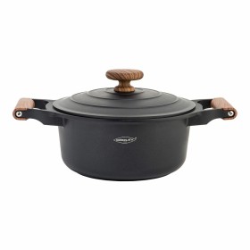 Casserole avec Couvercle Quid Karbon Aluminium fondu Noir 28 cm | Tienda24 Tienda24.eu