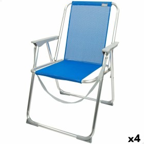 Folding Chair Aktive Gomera Blue 44 x 76 x 45 cm (4 Units) by Aktive, Folding Chairs - Ref: S8901110, Price: 78,93 €, Discoun...