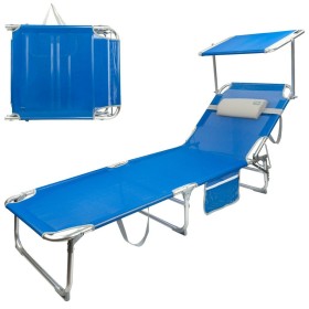 Chaise de plage Aktive 188 x 30 x 58 cm de Aktive, Bains de soleil - Réf : S8901133, Prix : 42,79 €, Remise : %