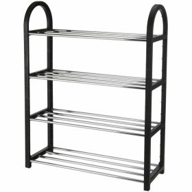 Shoe Rack Confortime Black Metal (70 x 34 x 87 cm) | Tienda24 Tienda24.eu