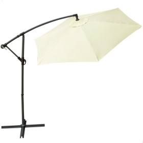 Parasol Aktive BANANA 270 x 268 x 270 cm Ø 270 cm Aluminium Crème de Aktive, Parasols - Réf : S8901179, Prix : 77,20 €, Remis...