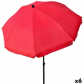 Parasol Aktive Vermelho 240 x 230 x 240 cm (6 Unidades) de Aktive, Sombrinhas - Ref: S8901205, Preço: 120,98 €, Desconto: %