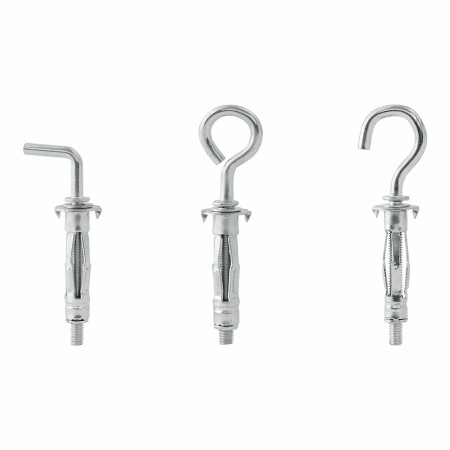 Set of hooks, eye bolts and hangers Rapid Ø 8 x 32 mm Metal Expansion 12 Units | Tienda24 Tienda24.eu