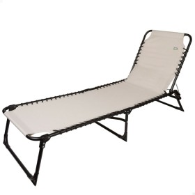 Ligstoel Aktive Creme 190 x 32 x 58 cm de Aktive, Espreguiçadeiras - Ref: S8901334, Preço: 44,36 €, Desconto: %