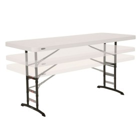 Mesa Dobrável Lifetime Branco Aço Plástico 183 x 91 x 76 cm de Lifetime, Mesas auxiliares - Ref: S8901370, Preço: 90,36 €, De...