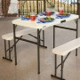 Table Klapptisch Lifetime Creme 106,5 x 73,5 x 61 cm Stahl Kunststoff | Tienda24 - Global Online Shop Tienda24.eu