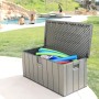 Outdoor Chest Lifetime Brown 570 L 150 x 69 x 72 cm Steel Plastic | Tienda24 - Global Online Shop Tienda24.eu