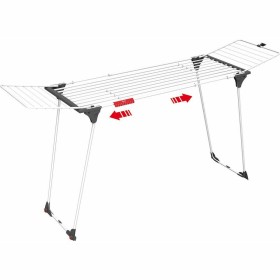 Faltbarer Wäscheständer Weiß Schwarz 47 x 41 x 136 cm Vertikal (5 Stück) | Tienda24 Tienda24.eu