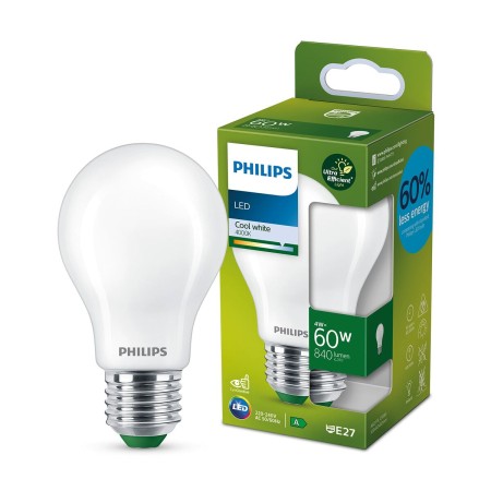 Bombilla LED Philips Ultra Efficient Led Classic 4 W 60 W E27 840 lm Blanco (4000 K) | Tienda24 Tienda24.eu