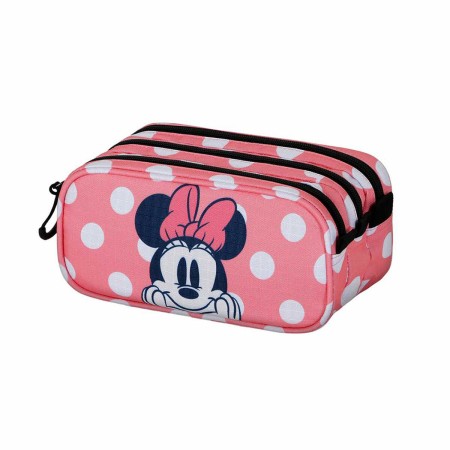 Portatodo Triple Minnie Mouse Karactermania Rosa | Tienda24 Tienda24.eu