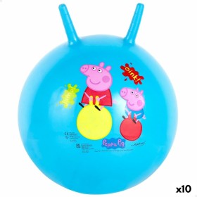 Boule à sauter Peppa Pig Ø 45 cm Bleu (10 Unités) de Peppa Pig, Bâtons sauteurs et ballons sauteurs - Réf : S8902119, Prix : ...