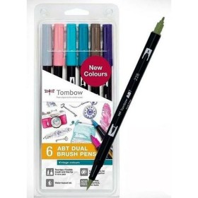 Rotuladores Tombow ABT DUAL (6 Unidades) de Tombow, Materiales de dibujo - Ref: M0317170, Precio: 22,99 €, Descuento: %