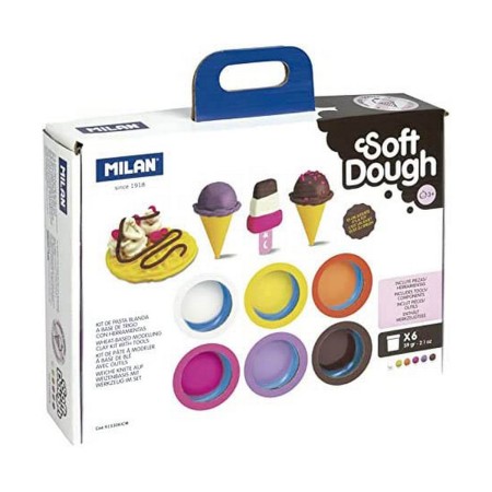 Modelling Clay Game Milan Helados y Gofres (6 Pieces) (1 Unit) by Milan, Clay & Dough - Ref: M0317214, Price: 14,52 €, Discou...