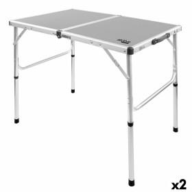 Folding Table Aktive Camping Grey 90 x 70 x 60 cm (2 Units) by Aktive, Tables - Ref: S8902293, Price: 84,36 €, Discount: %