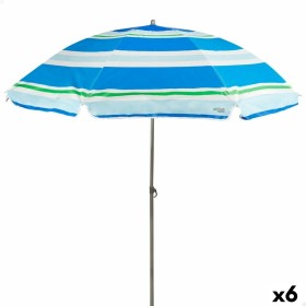 Parasol Aktive UV50 Ø 200 cm Poliéster 200 x 196 x 200 cm (6 Unidades) de Aktive, Sombrinhas - Ref: S8902324, Preço: 61,78 €,...