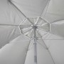 Parasol Aktive UV50 Ø 200 cm Bleu Polyester Aluminium 200 x 198,5 x 200 cm (6 Unités) | Tienda24 - Global Online Shop Tienda24.eu