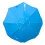 Parasol Aktive UV50 Ø 200 cm Bleu Polyester Aluminium 200 x 198,5 x 200 cm (6 Unités) | Tienda24 - Global Online Shop Tienda24.eu