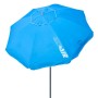 Parasol Aktive UV50 Ø 200 cm Bleu Polyester Aluminium 200 x 198,5 x 200 cm (6 Unités) | Tienda24 - Global Online Shop Tienda24.eu