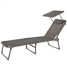 Chaise longue Aktive Pliable Parasol Gris 193 x 30 x 53 cm de Aktive, Bains de soleil - Réf : S8902377, Prix : 59,96 €, Remis...