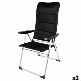 Beach Chair Aktive Deluxe Foldable Black 49 x 123 x 67 cm (2 Units) by Aktive, Folding Chairs - Ref: S8902380, Price: 117,93 ...