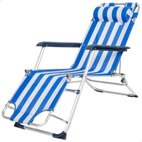 Chaise longue inclinable Aktive A rayures 153 x 33 x 47 cm de Aktive, Bains de soleil - Réf : S8902385, Prix : 47,11 €, Remis...