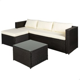 Conjunto de mesa com 2 cadeiras IPAE Progarden Bistró Dobrável Antracite (3 Peças) | Tienda24 - Global Online Shop Tienda24.eu