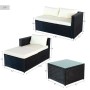 Garden furniture Aktive 3-Seater Sofa Side table 203 x 125 x 64 cm | Tienda24 - Global Online Shop Tienda24.eu