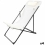 Chaise longue inclinable Aktive Blanc 53 x 87 x 78 cm (4 Unités) | Tienda24 - Global Online Shop Tienda24.eu