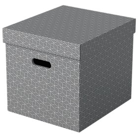 Storage Box Esselte 628289 Grey Cardboard (3 Units) by Esselte, Storage boxes and chests - Ref: M0317384, Price: 25,19 €, Dis...